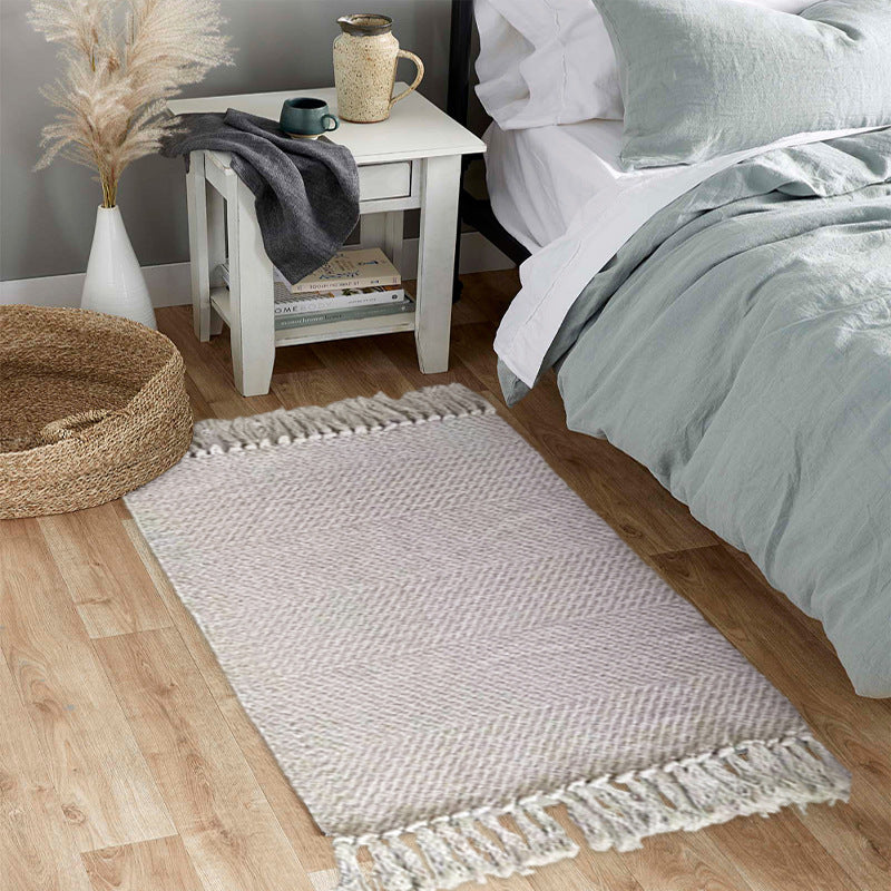 Thảm trải sàn dệt viền Tassel Rug